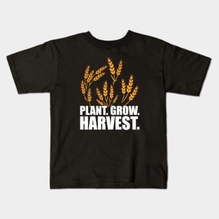 Wheat Farmer - Plant Grow Harvest w Kids T-Shirt